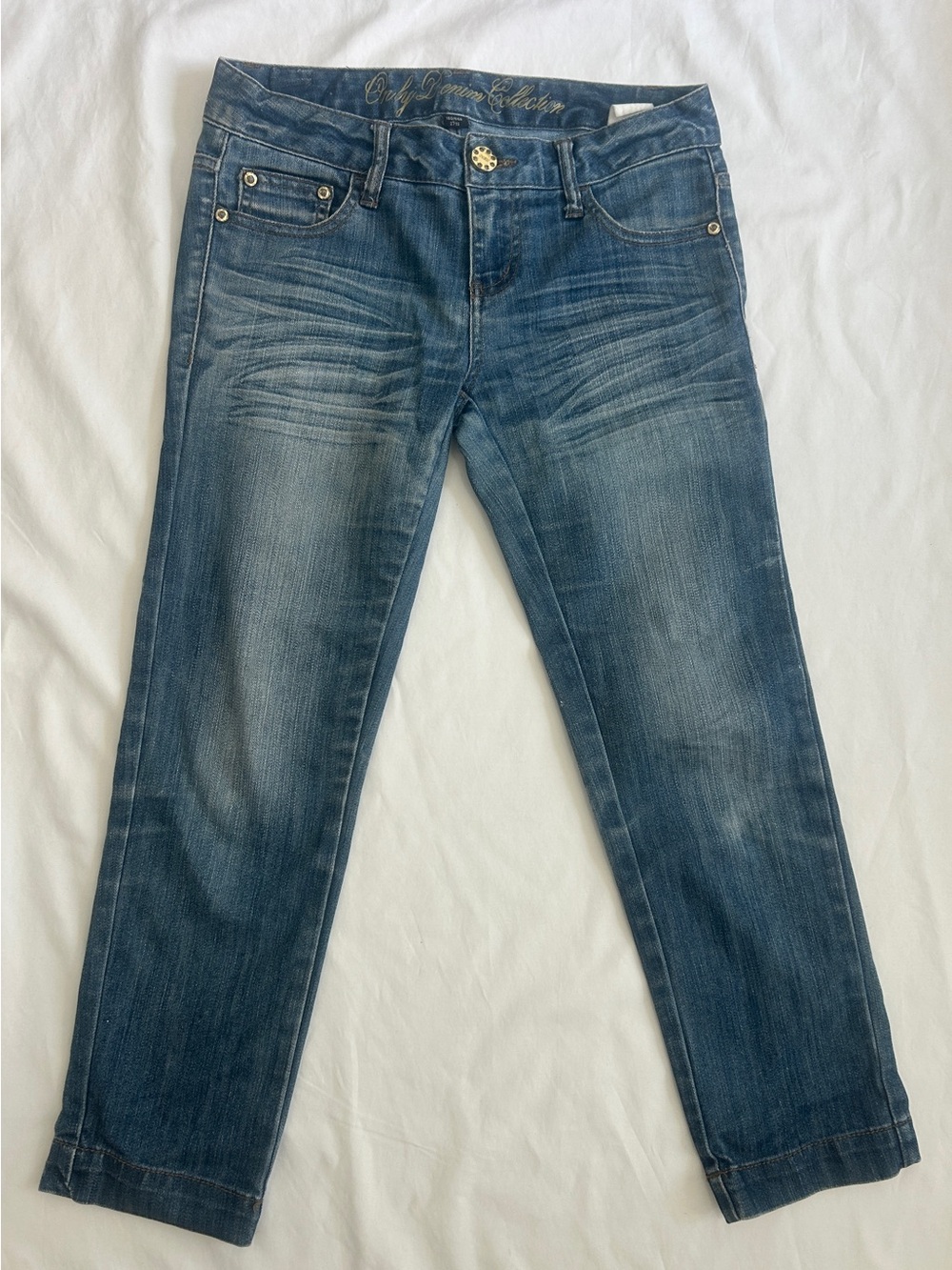 ONLY Denim Collection Y2K Low-Rise Indie Capri Jeans / Size 27